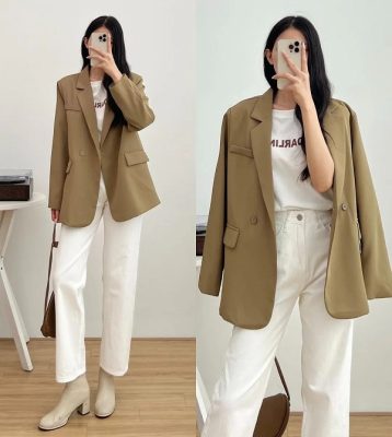 Blazer + Quần culottes